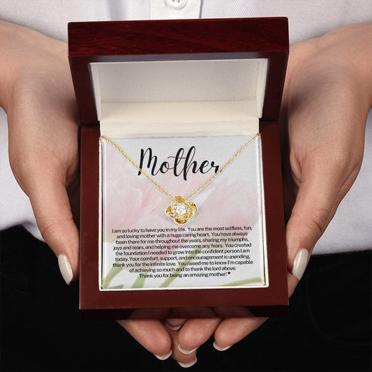 Mothers Day-Love Knot Necklace - Tulips Love Knot Template