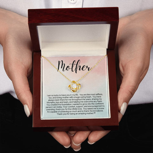 Mother - Love Knot Necklace - Watercolor Love Knot Template